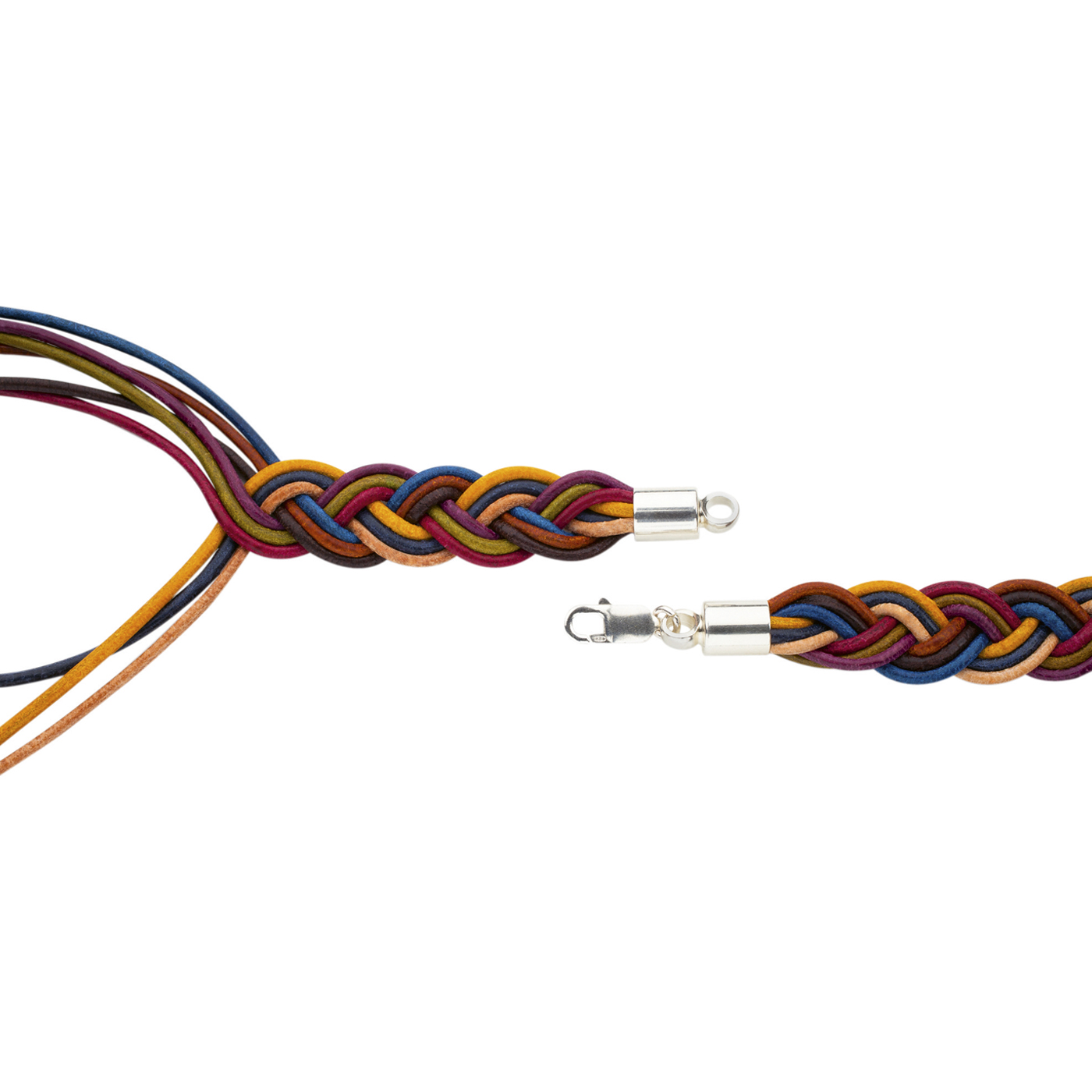 Griffin Lederbänder, grau, ø 2 mm, 100 cm - 5 Stück Griffin Lederbänder, grau, ø 2 mm, 100 cm - 5 Stück