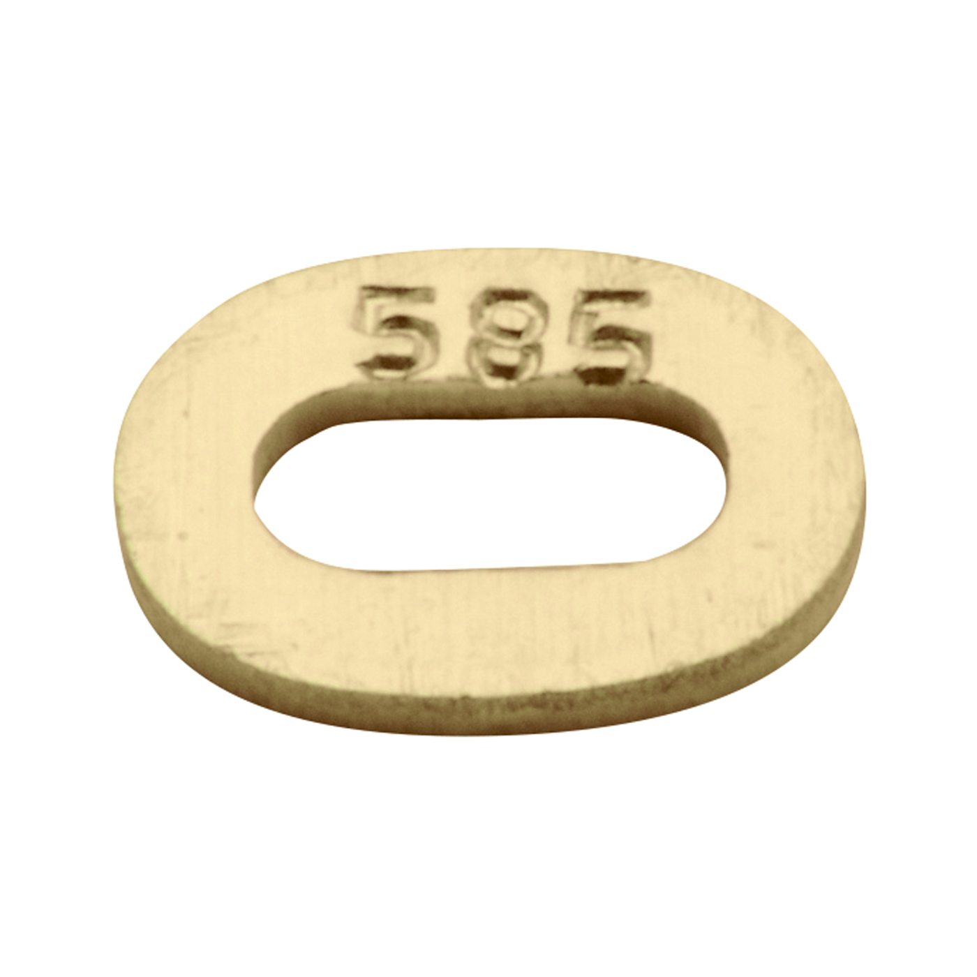 Chain Tag, Oval, 750G, 4.9 x 3.6 mm - 10 pieces