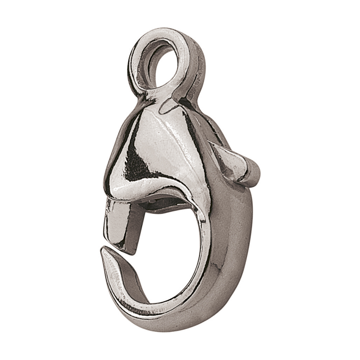 Lobster Clasp, 925Ag, 11 mm, Pressed - 1 piece
