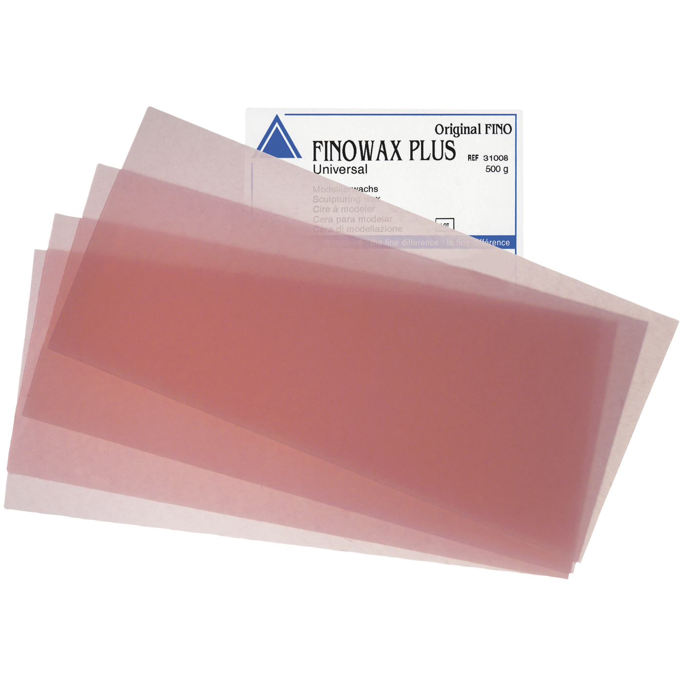 FINOWAX PLUS Universal Plate Wax, Pink - 500 g