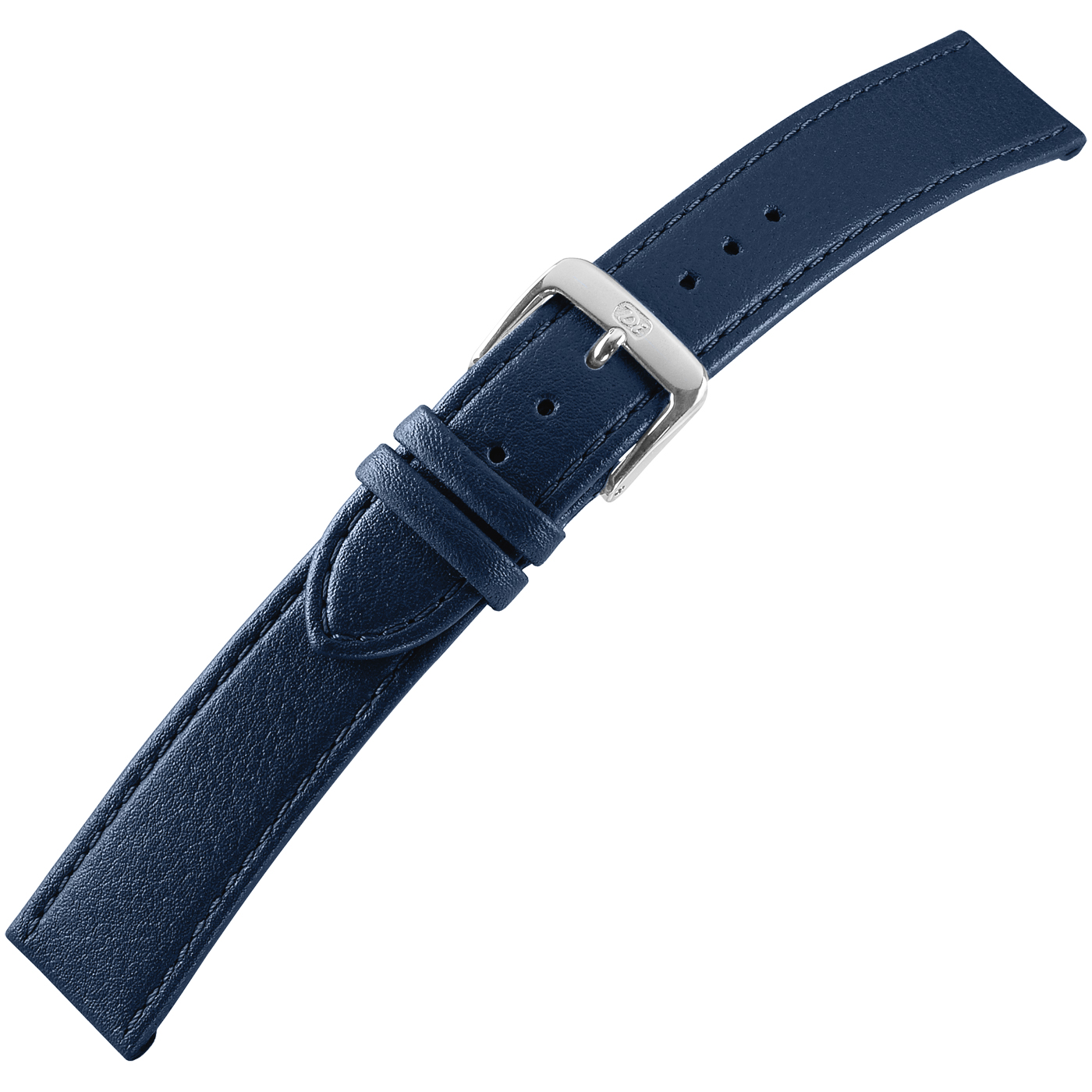 Di-Modell Uhrenarmband Kalb Waterproof, Damen, dunkelblau, 18 mm - 1 Stück
