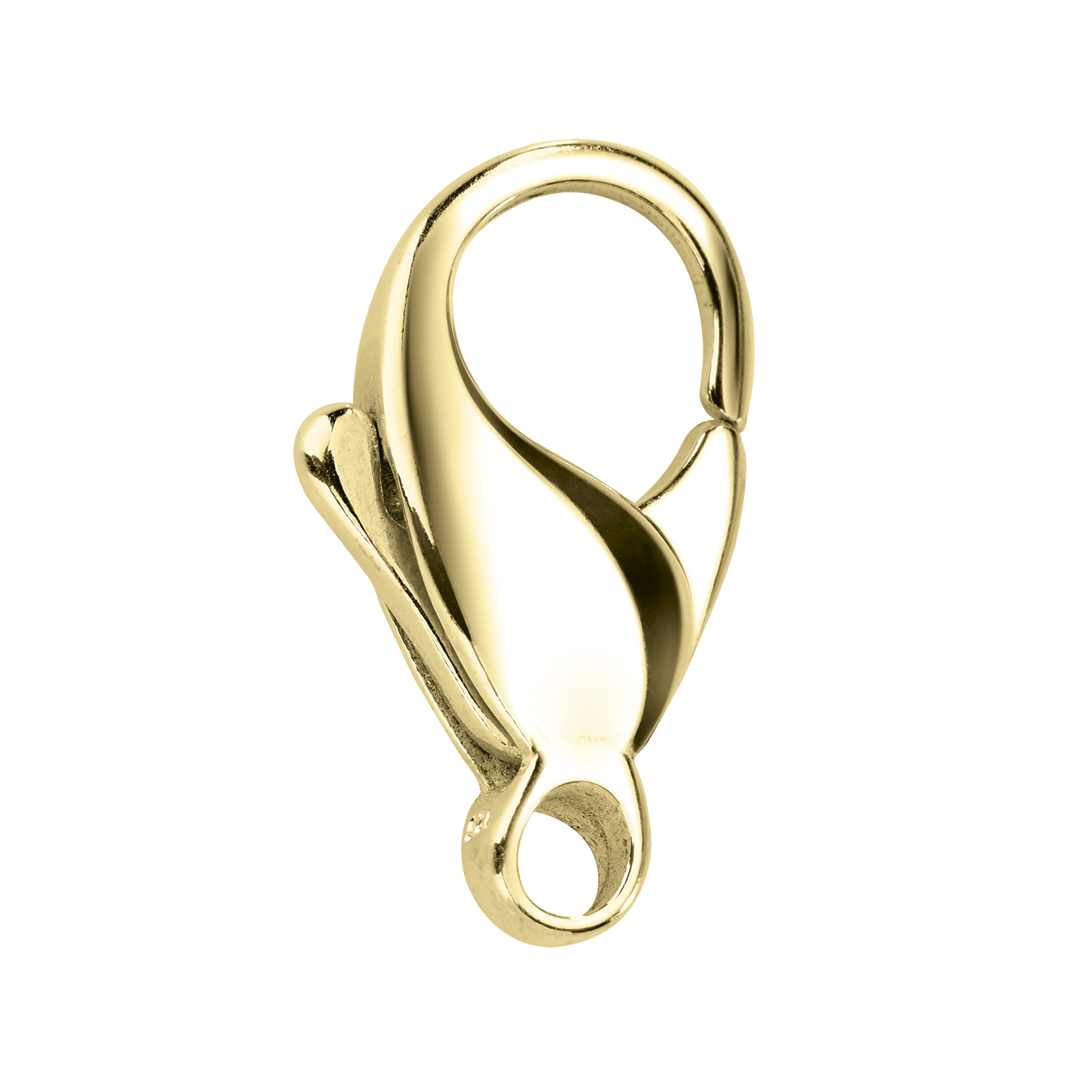 Karabiner, 585 G, 15 mm, bauchig, schwere Ausführung - 1 Stück