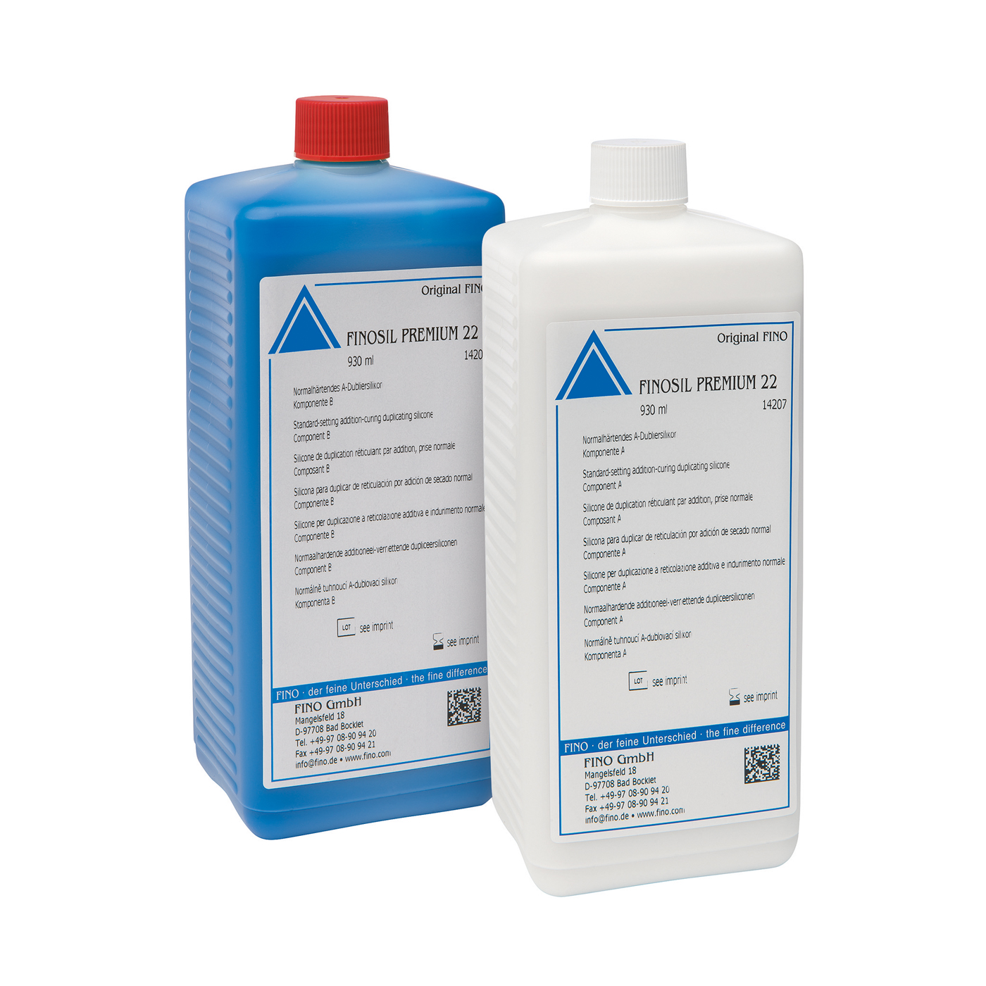 FINOSIL PREMIUM 22 Duplicating Silicone, A+B - 2 x 930 ml FINOSIL PREMIUM 22 Duplicating Silicone, A+B - 2 x 930 ml