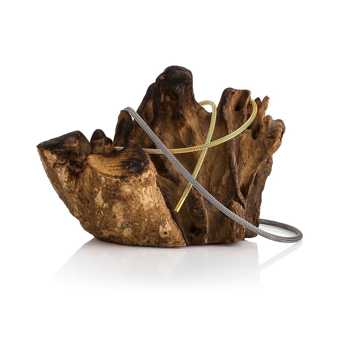 Halsreif "Calza", ES, ø 3 mm, 40 cm, Bajonett - 1 Stück