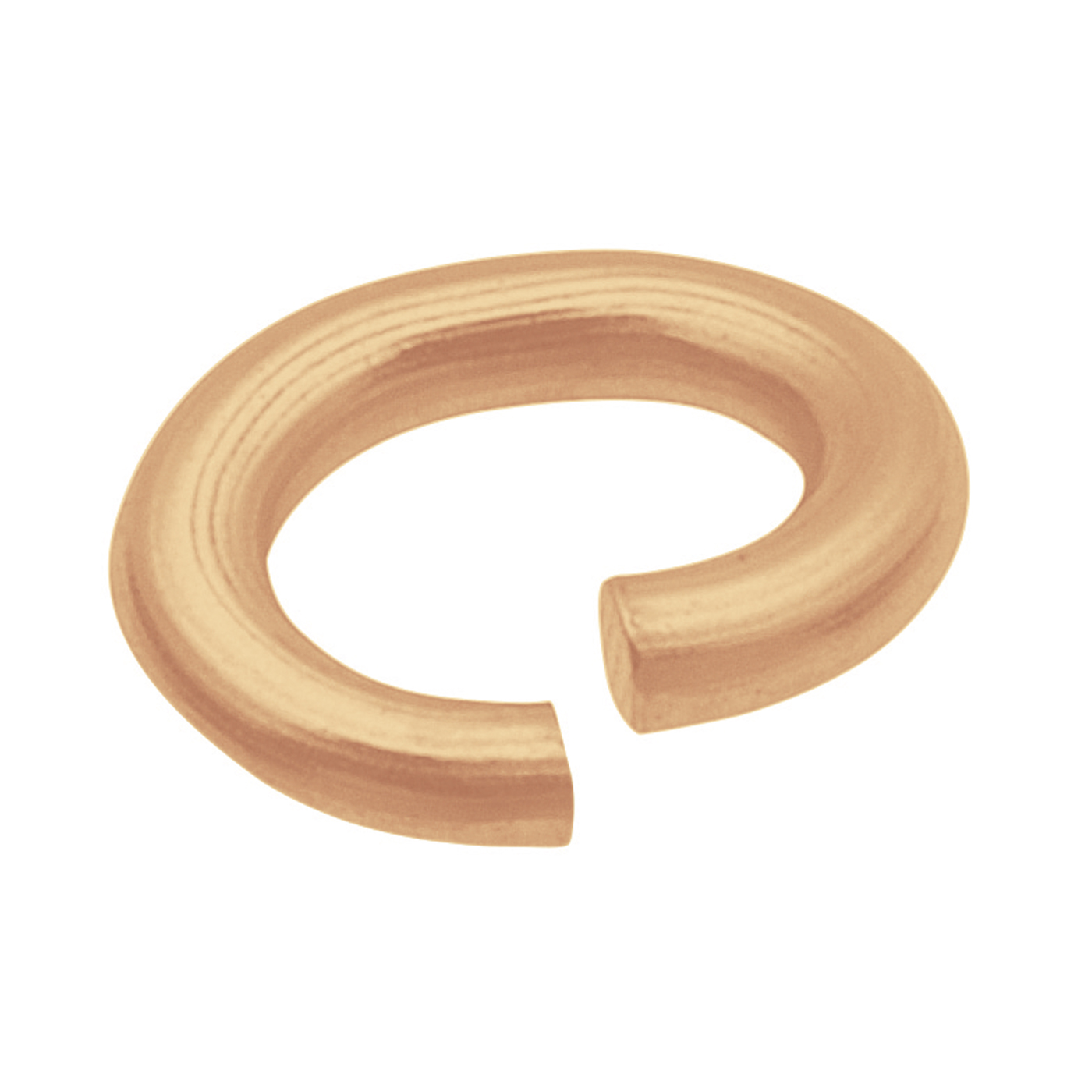 Binderinge, Doublé rosé, oval, ø 4 mm - 10 Stück