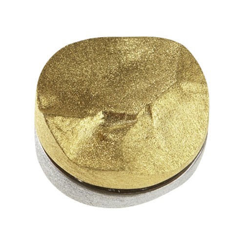 Lenk Design Magnetschließe, 925 Ag bicolor, Scheibe, ø 28 mm, mattiert - 1 Stück