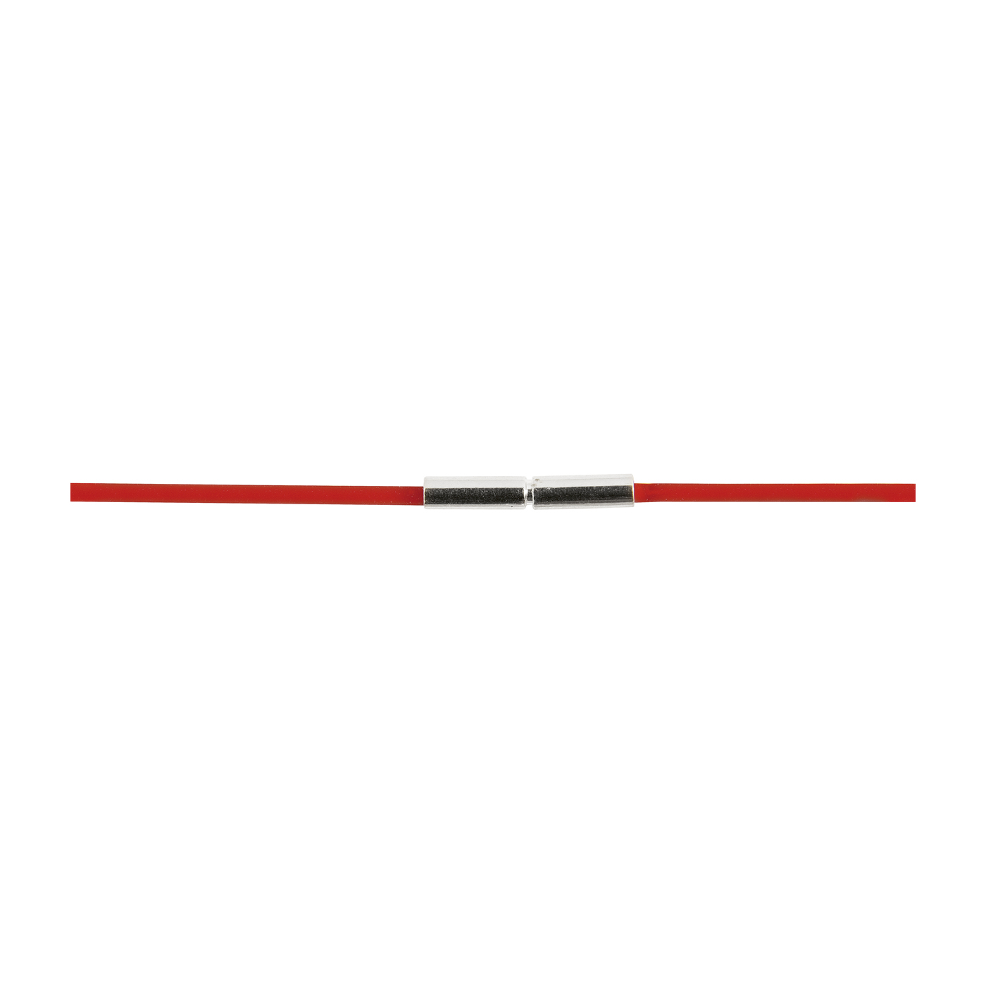Rubber Circlet, Red, ø 1.5 mm, 42 cm - 1 piece