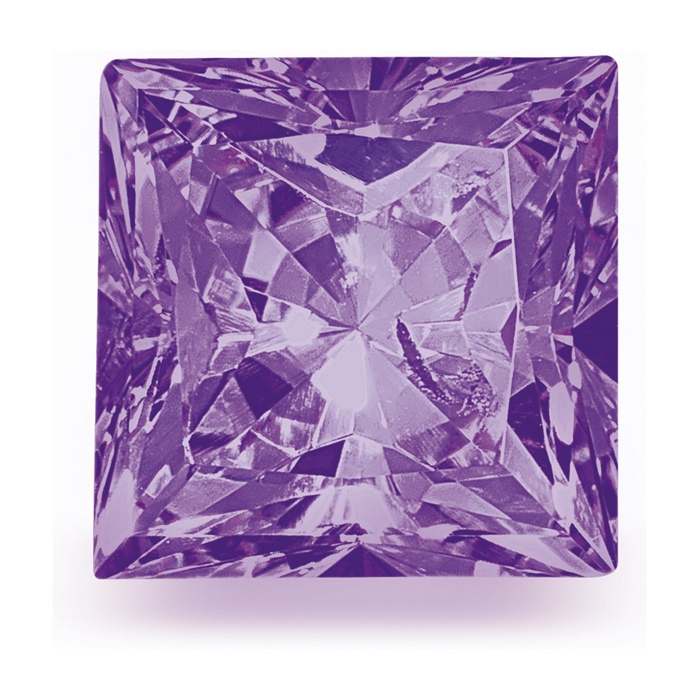 Amethyst, Carré, Faceted, 2.00 x 2.00 mm - 1 piece