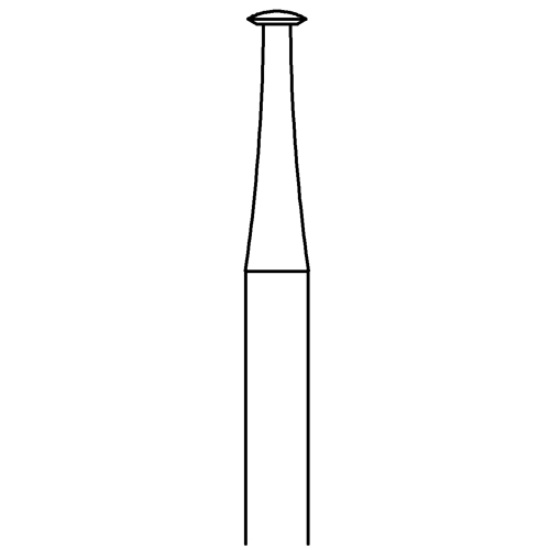 Lens-Shaped Milling Cutter, Fig. 415, ø 2.2 mm - 6 pieces