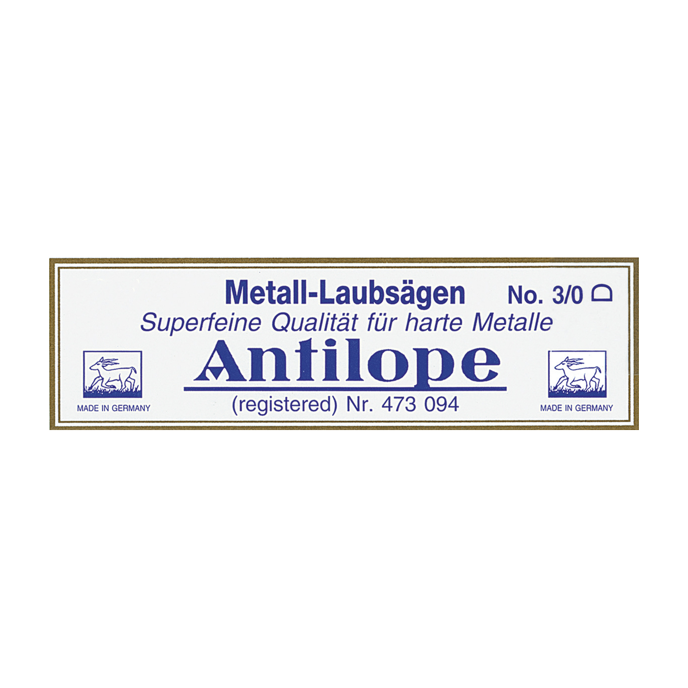 Antilope Metal Fretsaw Blades, 8/0 - 144 pieces Antilope Metal Fretsaw Blades, 8/0 - 144 pieces