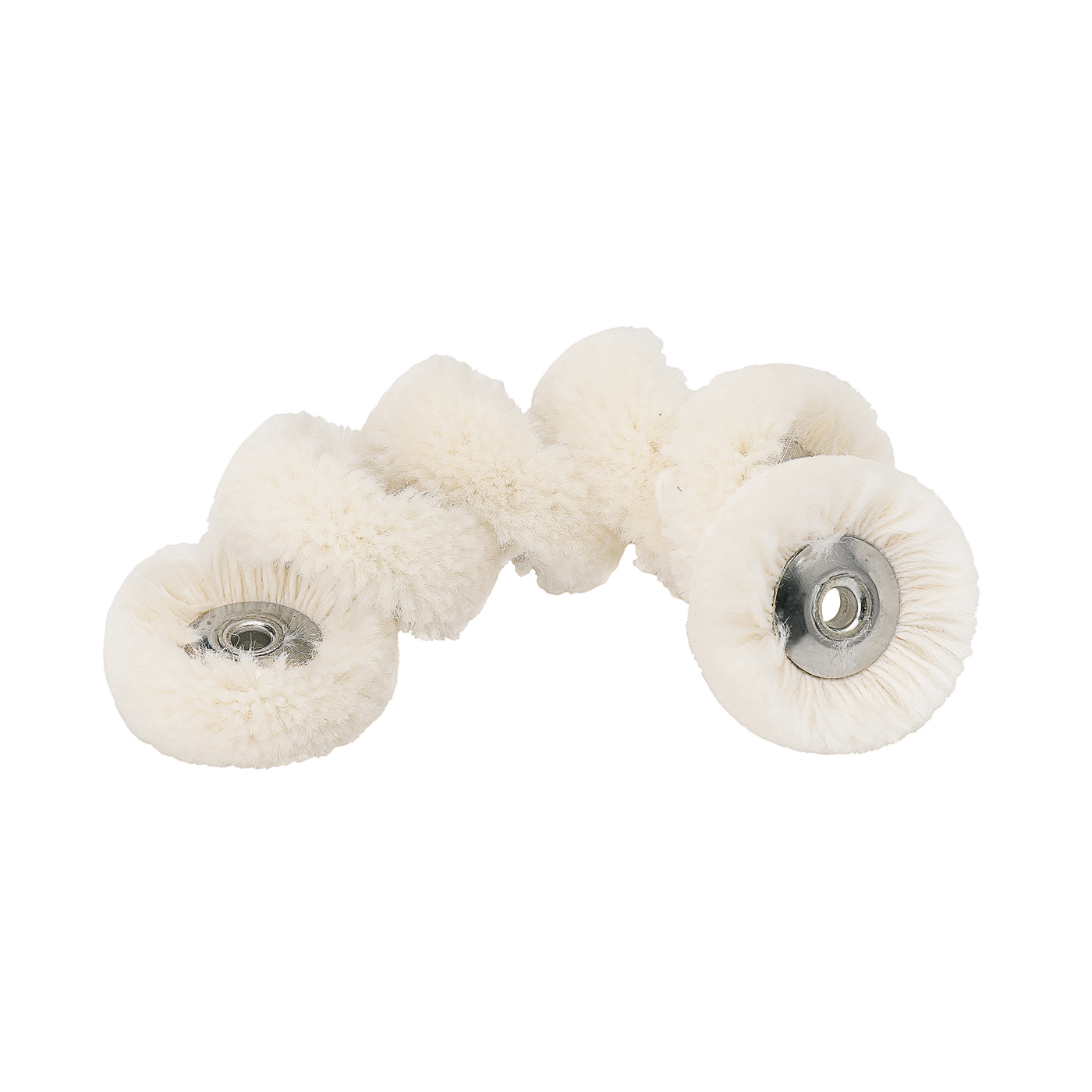 Polirapid polishing buffs, cotton yarn, white, ø 21 mm - 12 pieces