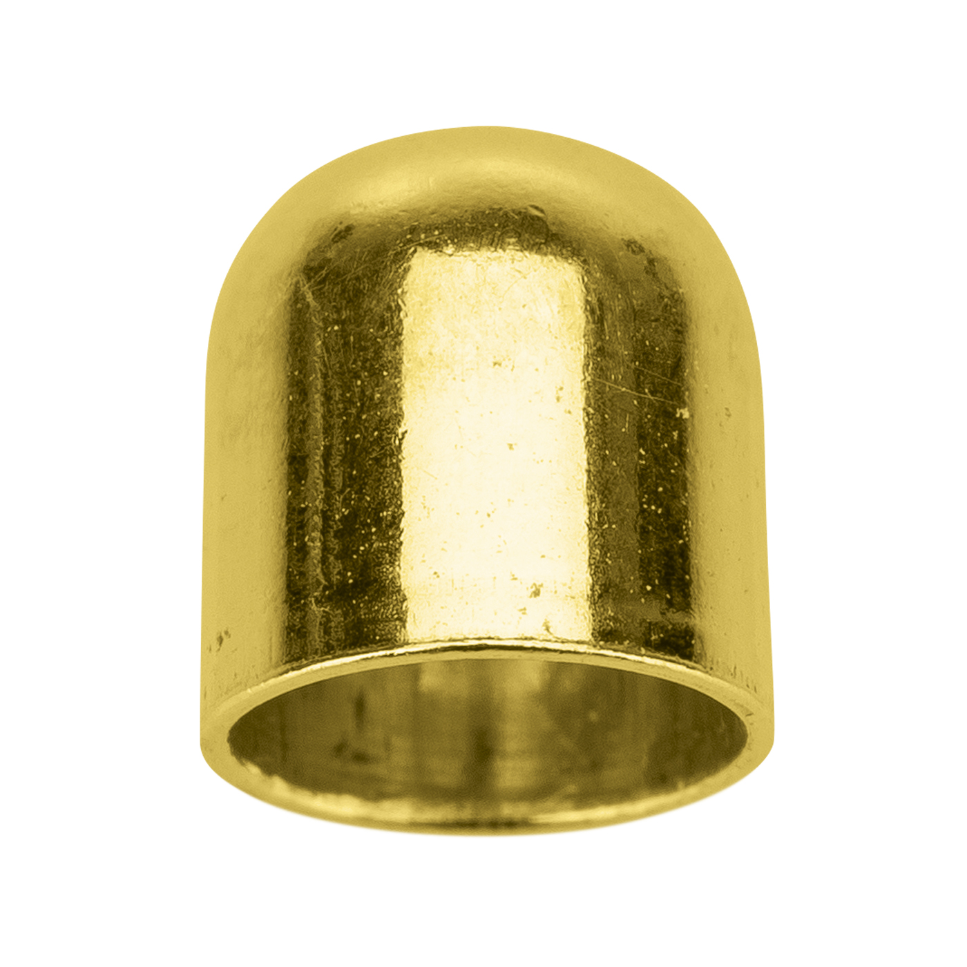 Endkappe, 925 Ag vergoldet, ø 4,1 mm, ohne Öse - 1 Stück Endkappe, 925 Ag vergoldet, ø 4,1 mm, ohne Öse - 1 Stück
