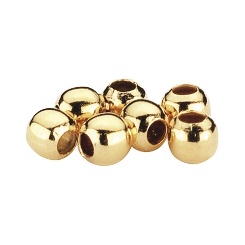 Crimps Crimp Balls, 925Ag Gold-Plated, ø 1.8/0.8 mm - 100 pieces