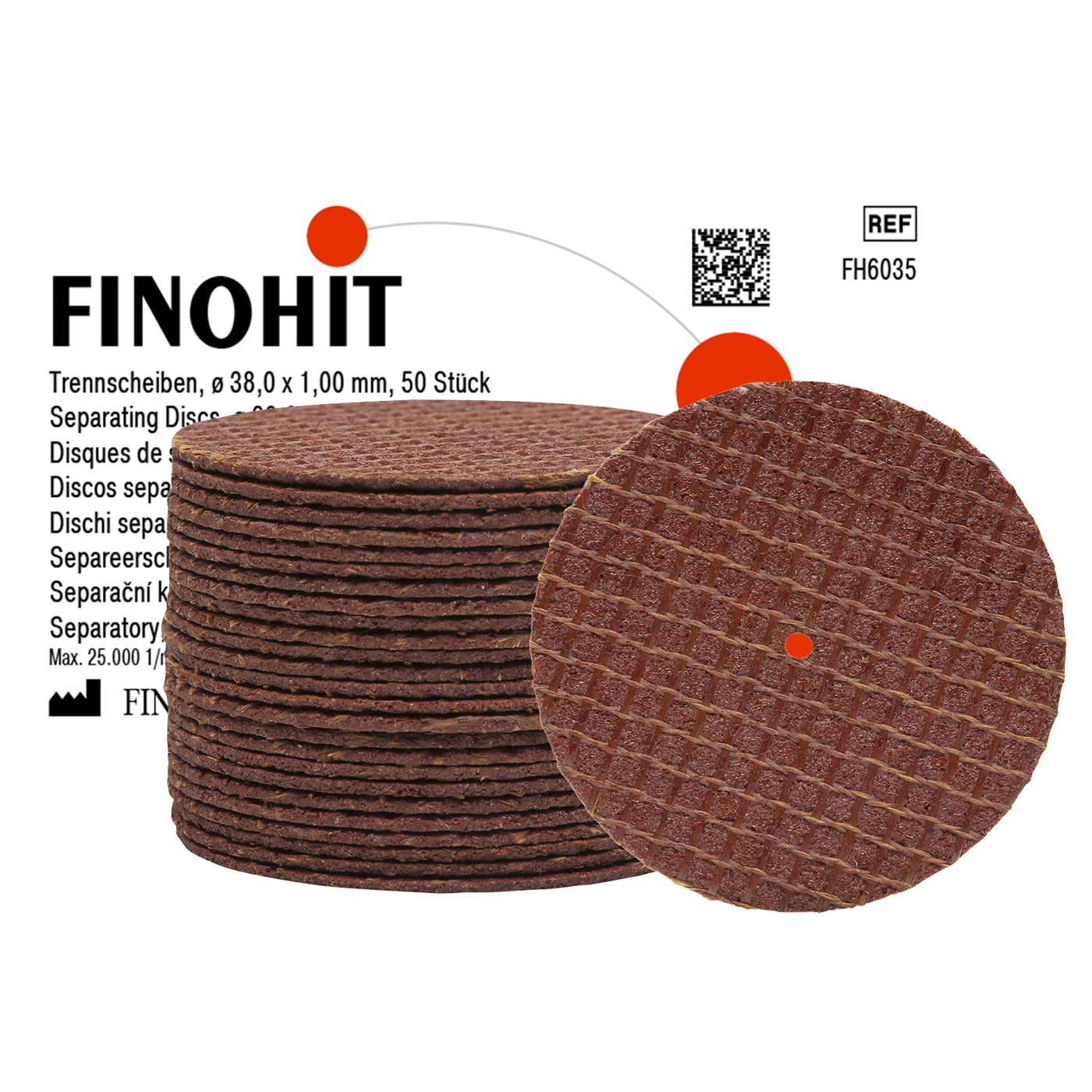 FINOHIT Separating Discs, ø 38 x 1.00 mm - 50 pieces