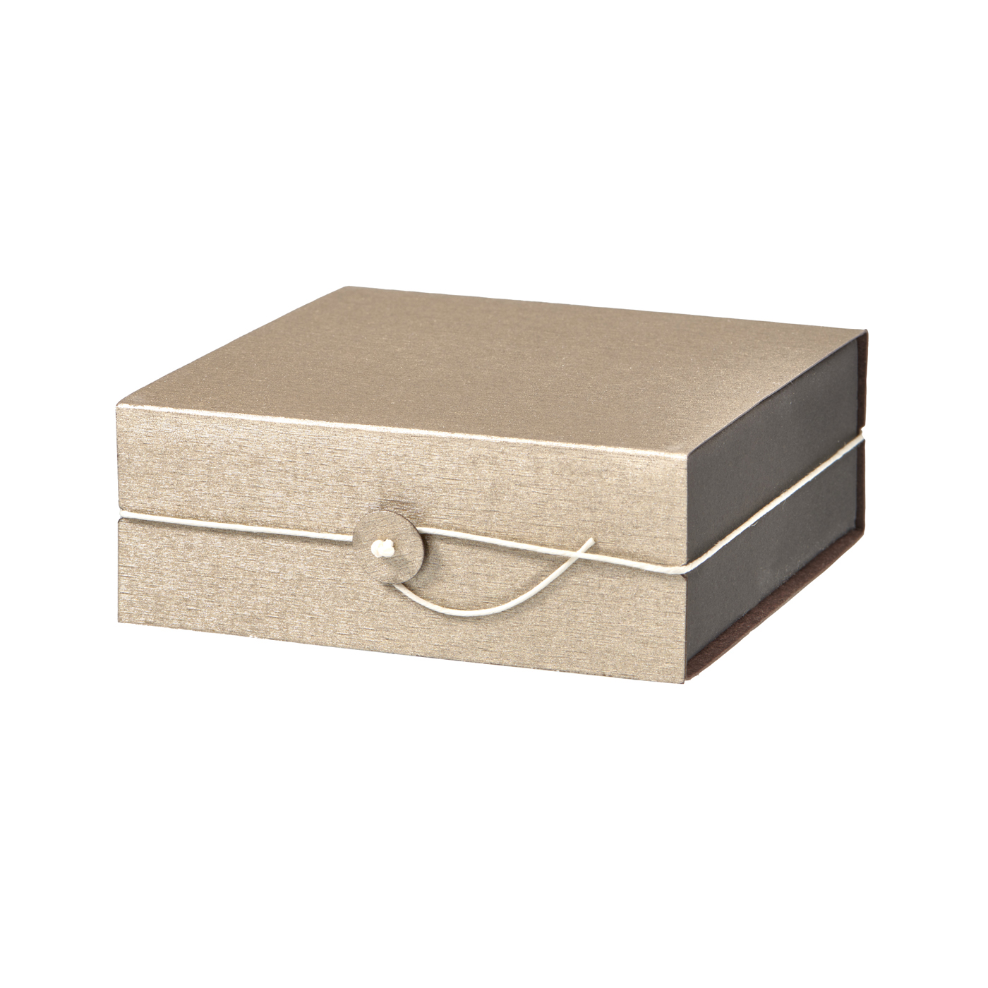 Jewellery Packaging "Pure", gold, 80 x 80 x 33 mm - 1 piece