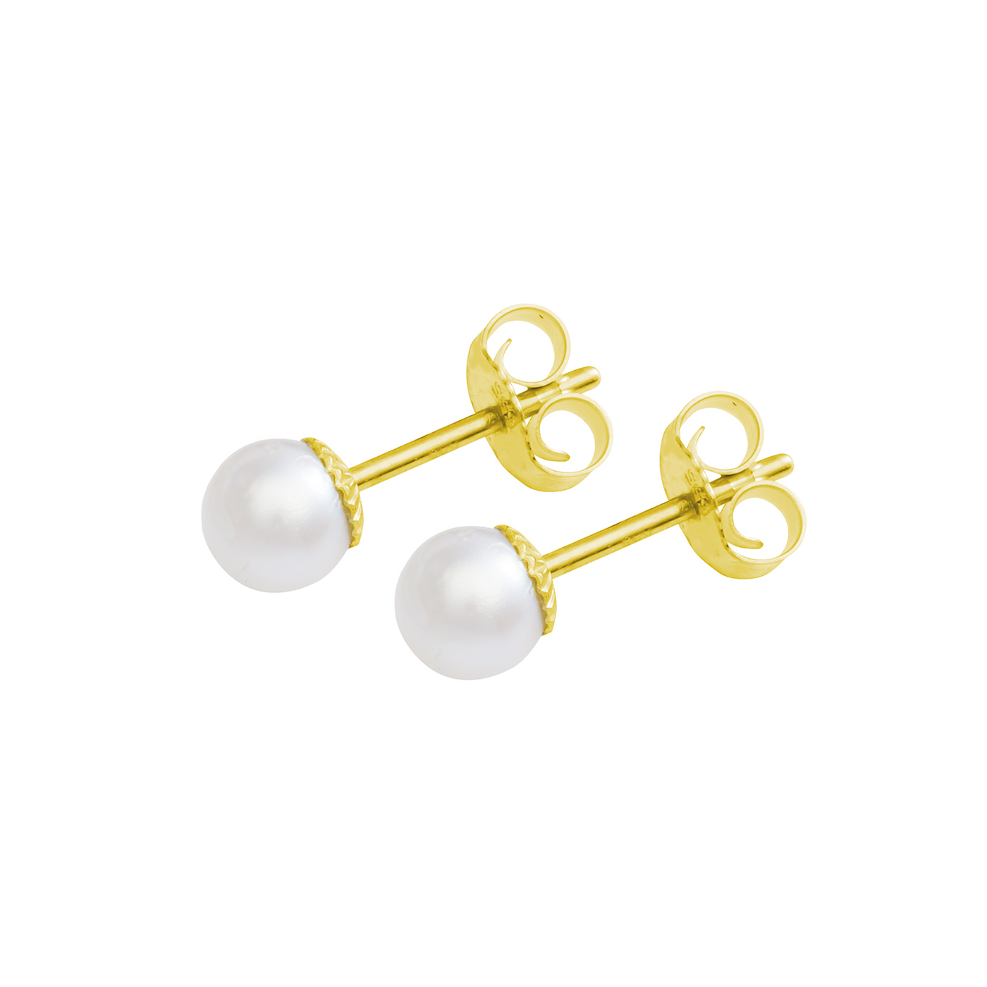 Earrings Akoya Cultured Pearls, 585G, Pearl-ø 5-5,5 mm - 1 pair