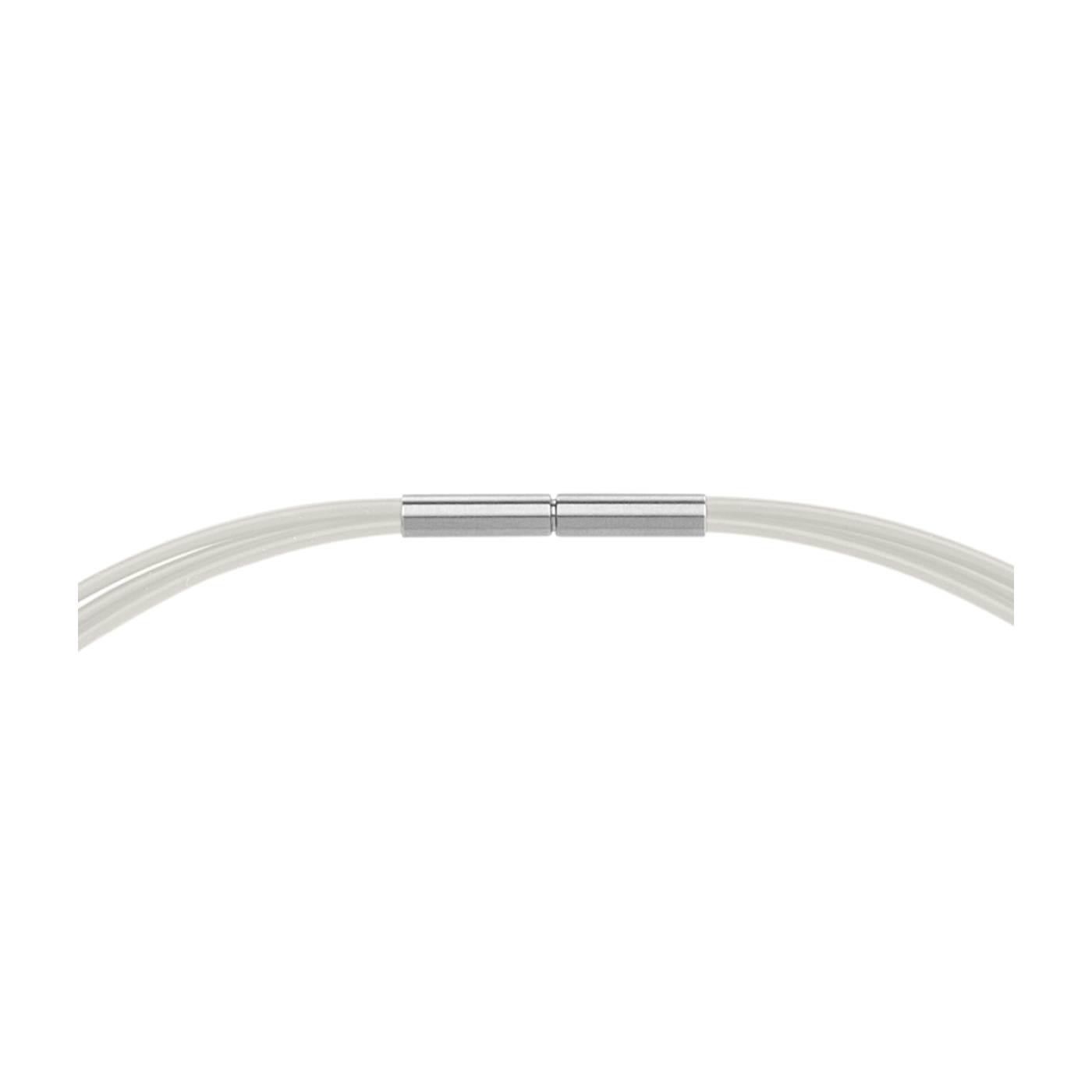 Silicone Circlet, White, 3 Rows, ø 1.6 mm, 42 cm - 1 piece Silicone Circlet, White, 3 Rows, ø 1.6 mm, 42 cm - 1 piece