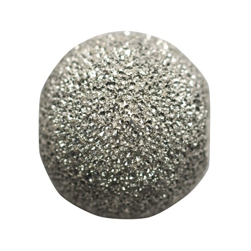 2-Hole Ball, 925Ag Star Effect, ø 8 mm - 1 piece