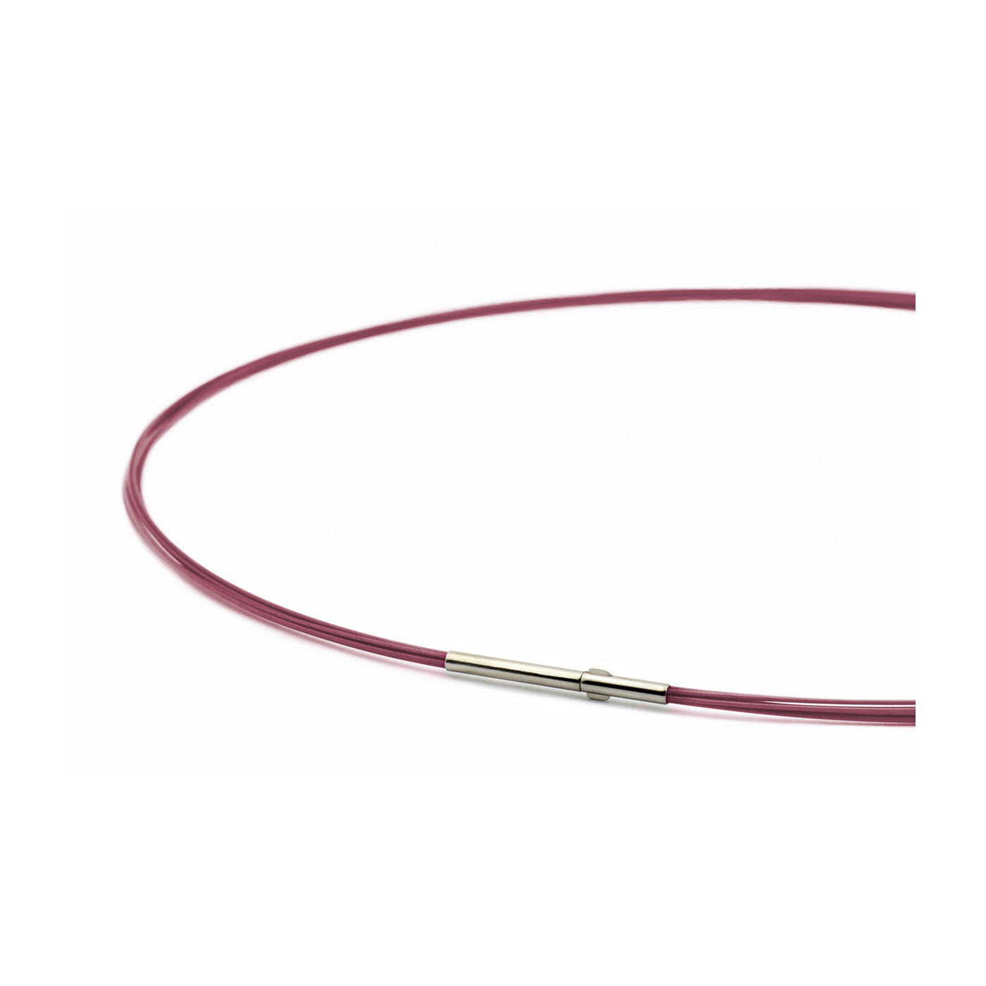 Seilcollier "Colour Cable", ES, pink, 5-reihig, 42 cm - 1 Stück