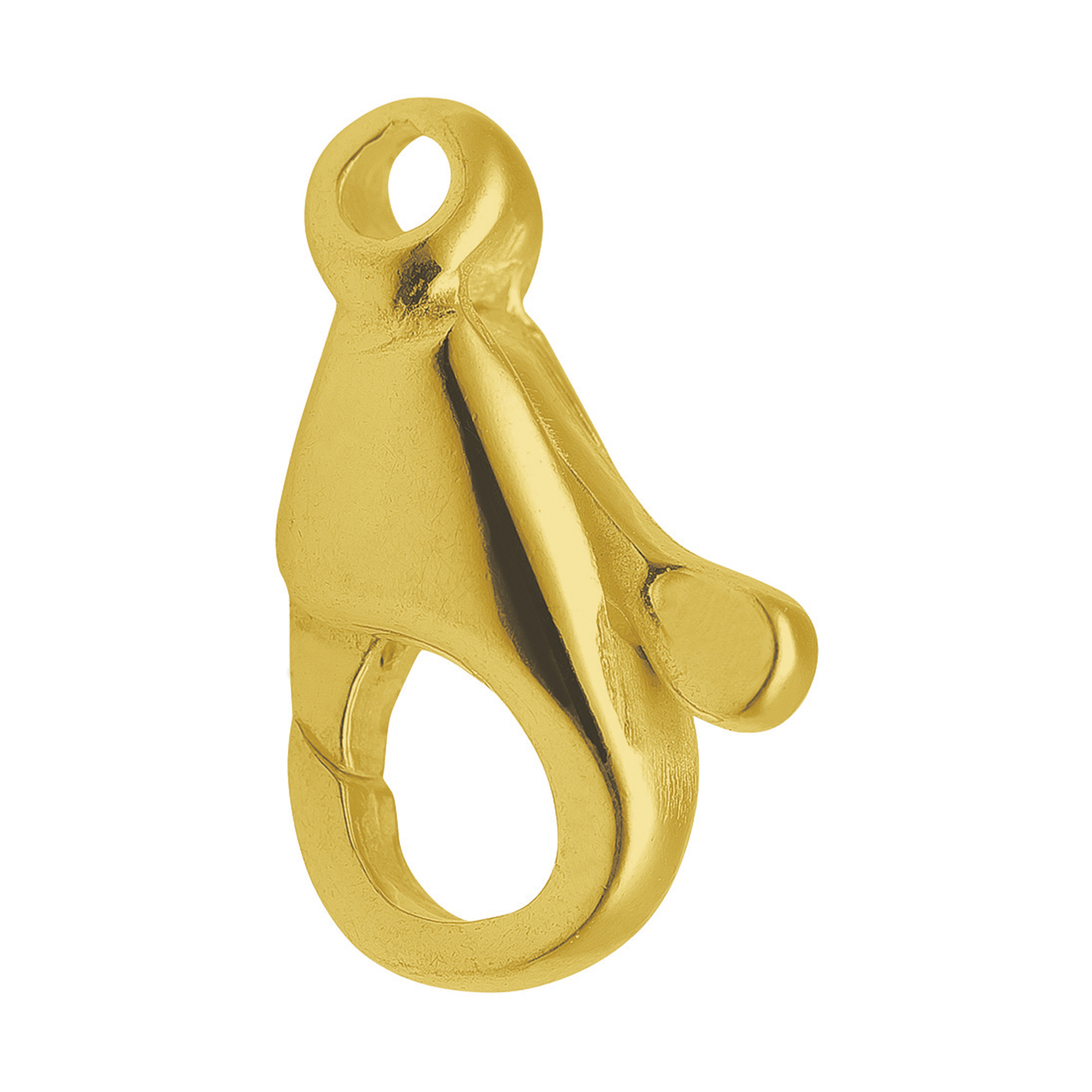 Lobster Clasp, 585G, 5 x 10 mm, Cast - 1 piece