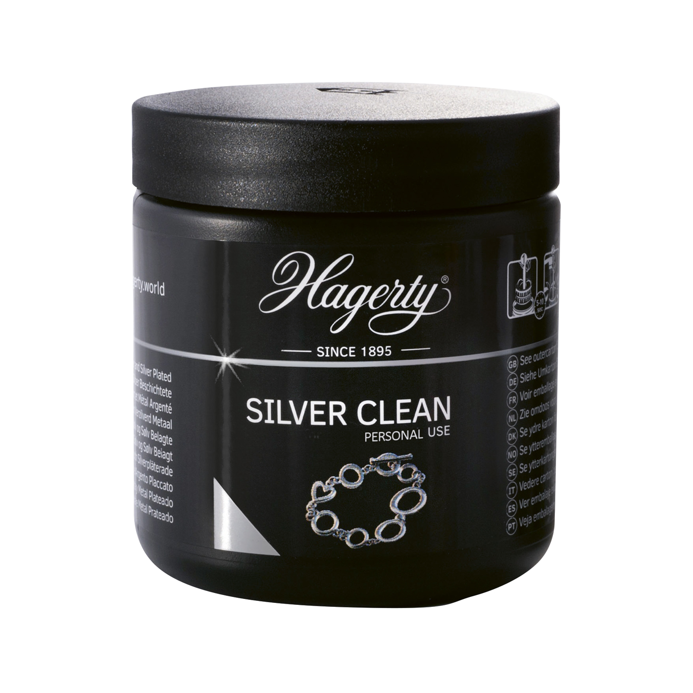 Hagerty Silver Clean Jewellery Bath, for Private Use - 170 ml