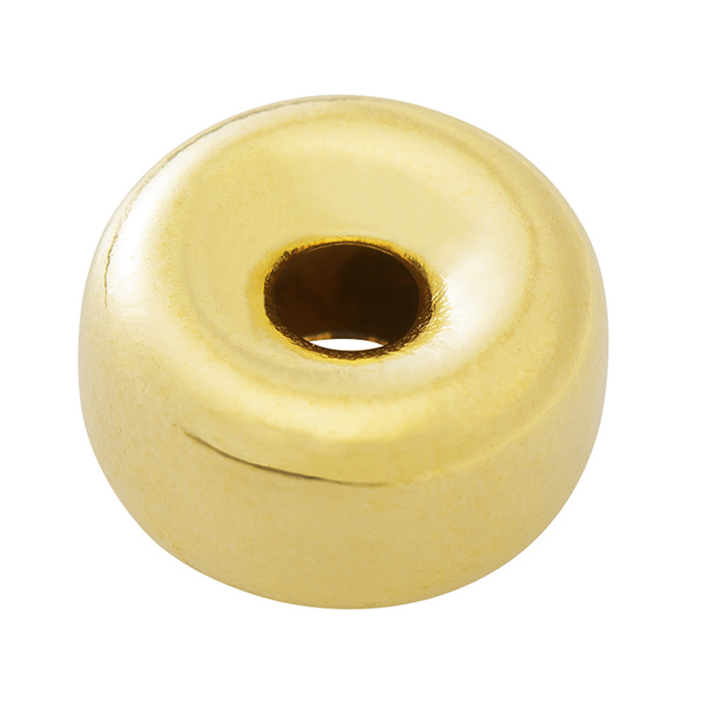 Hollow Ring, Rolled Gold Polished, ø 6 x 3.1 mm - 1 piece