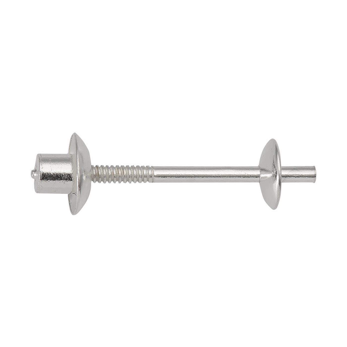 Double Ball Pin, 925Ag, Pin Length 3-10 mm - 1 piece