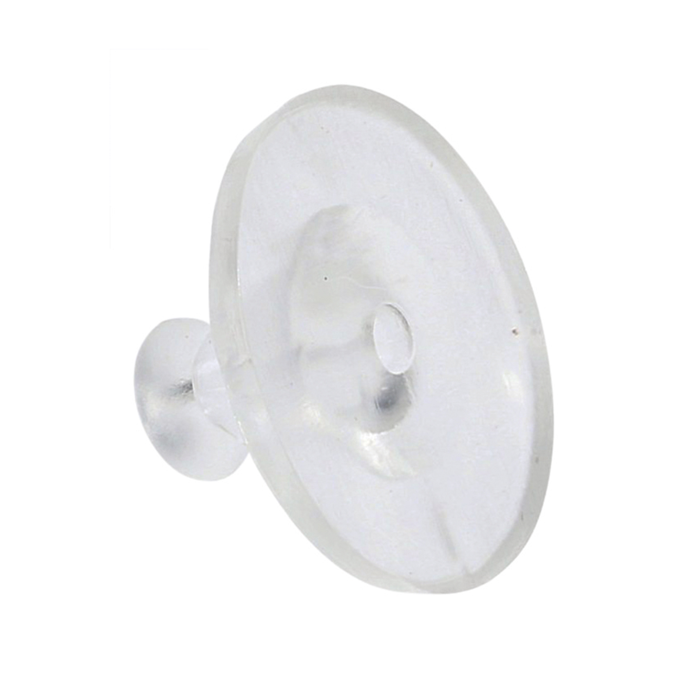 Ohr-Disc, Silikon, transparent, ø 11 mm - 1 Stück Ohr-Disc, Silikon, transparent, ø 11 mm - 1 Stück