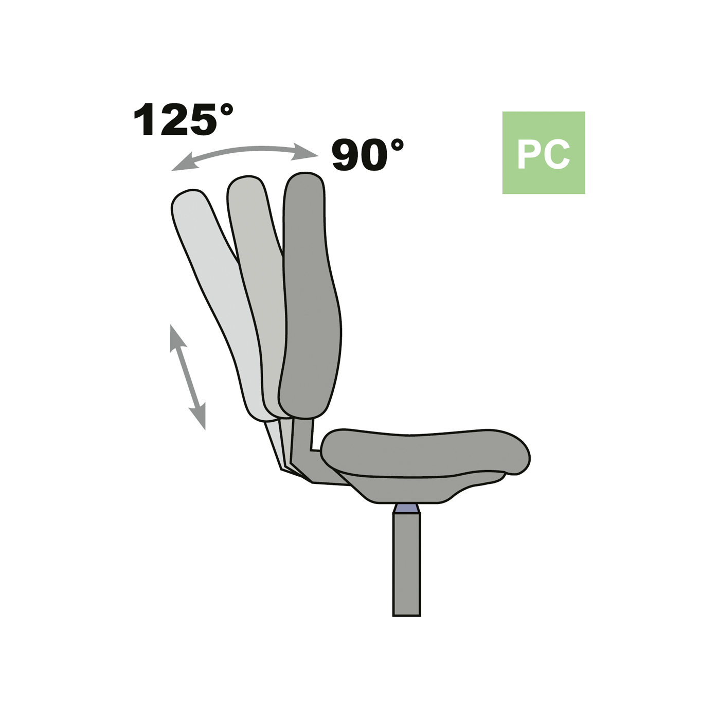 Dauphin Tec Basic Drehstuhl, PC Technik, Buche natur - 1 Stück