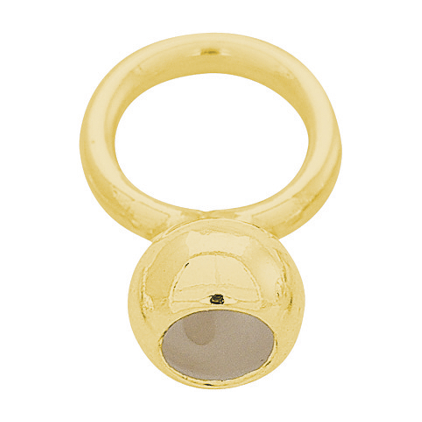 End Cap, Ball, Rolled Gold, ø 2.5 mm, Large Lug - 1 piece