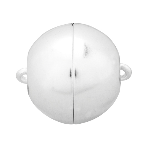 classicLine Magnetic Clasp, Ball, 925Ag Polished, ø 20 mm - 1 piece