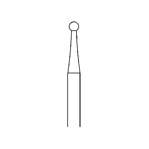 Wax Drill with 3 Cutting Edges, Fig. 260A, ISO 018 - 1 piece