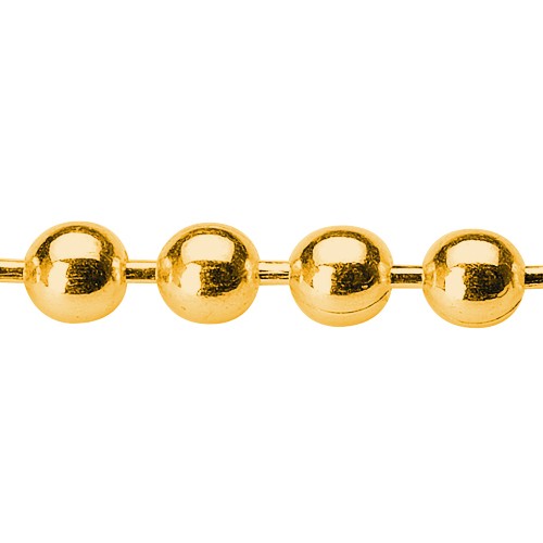 Ball Chain, 585G, 1.5 mm, 50 cm - 1 piece