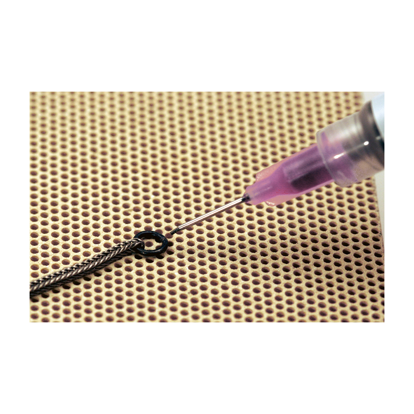 Dosiernadel mit Stahlspitze, lila, ø 0,5 mm, für Lotpaste - 1 Stück Dosiernadel mit Stahlspitze, lila, ø 0,5 mm, für Lotpaste - 1 Stück