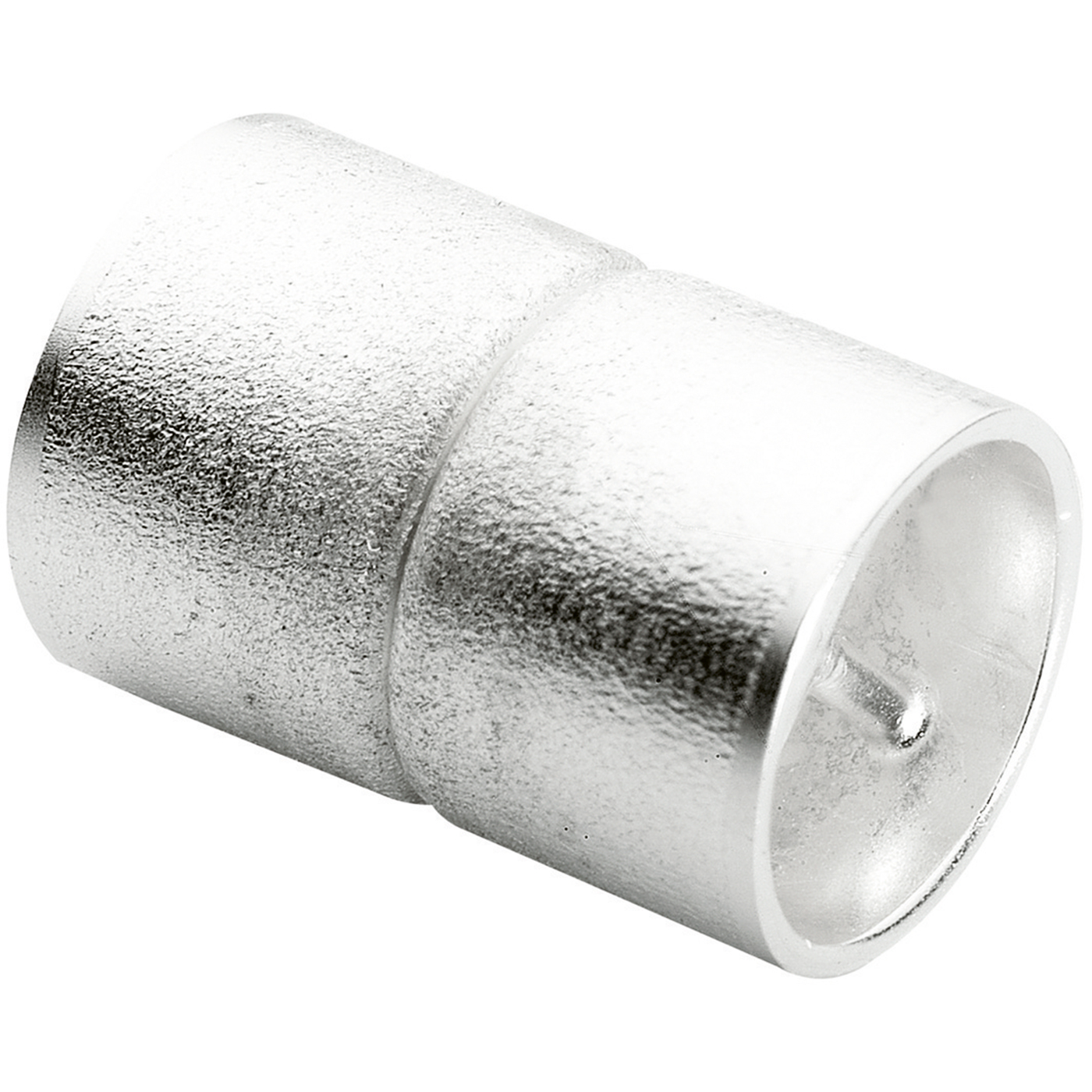 Langer Magnetschließen Magnetschließe "Netz", 925 Ag, Zylinder, ø 11 mm,mehrreihig - 1 Stück
