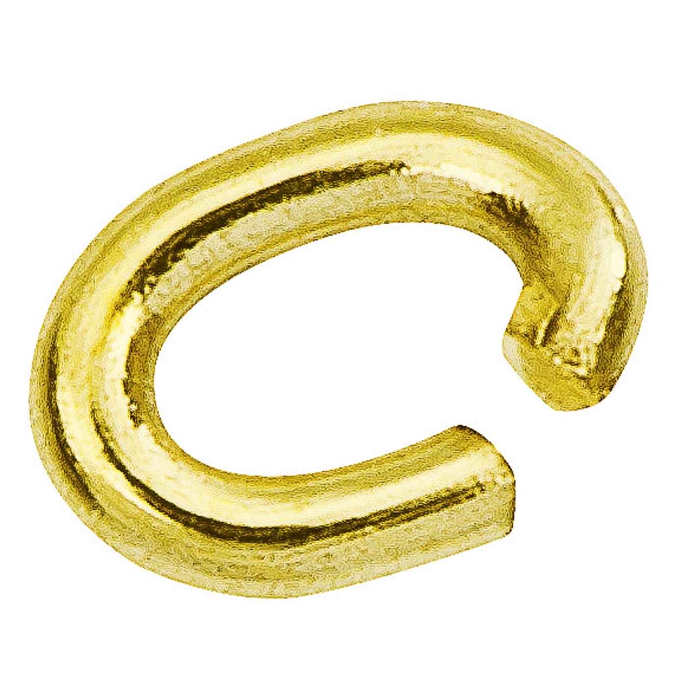Binderinge, 585 G, oval, ø 3 mm , Draht-ø 0,6 mm - 1 Stück Binderinge, 585 G, oval, ø 3 mm , Draht-ø 0,6 mm - 1 Stück