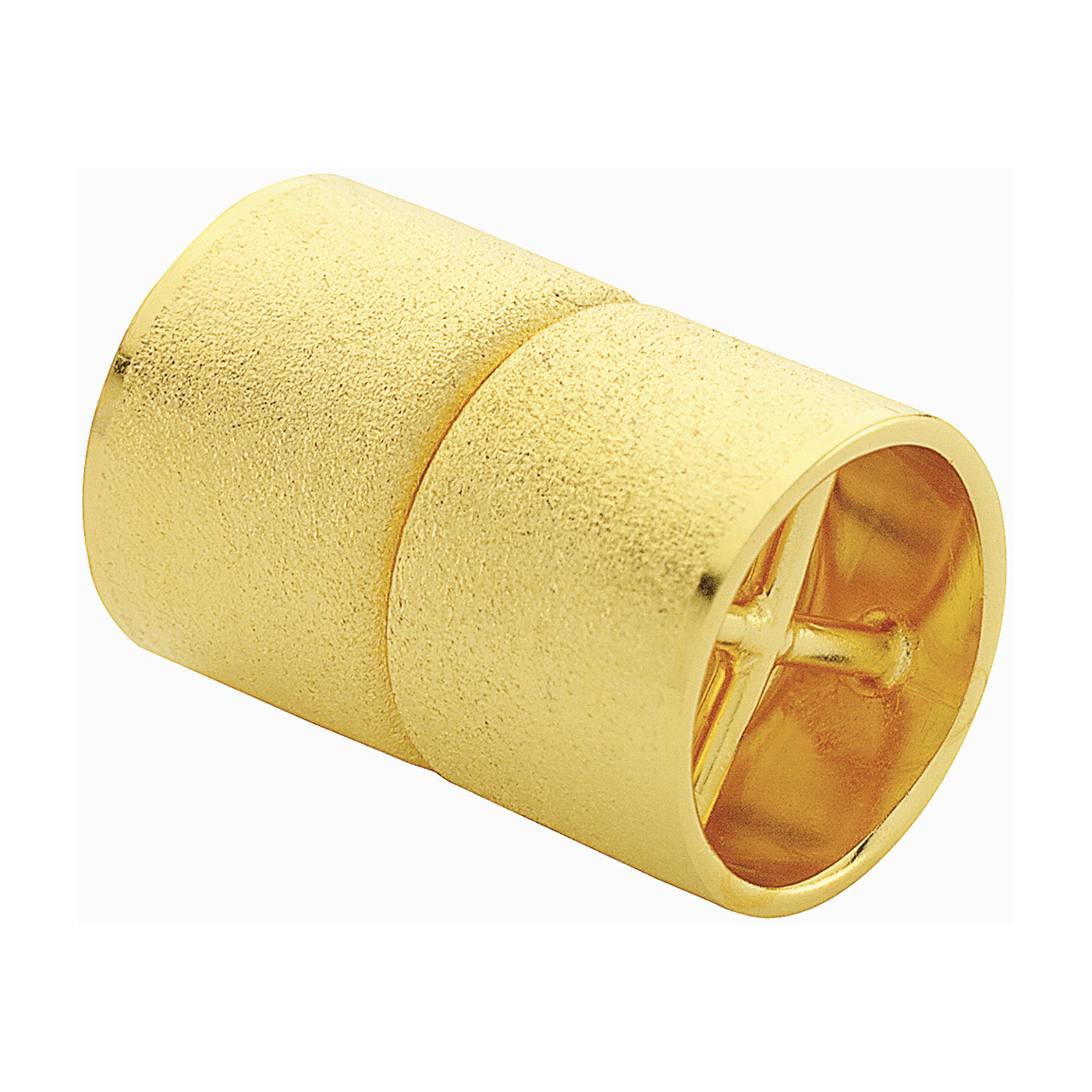 Magnetic Clasp Multi-Row, Cylinder,925Ag Gd.-Pl.Matt,ø 11mm - 1 piece