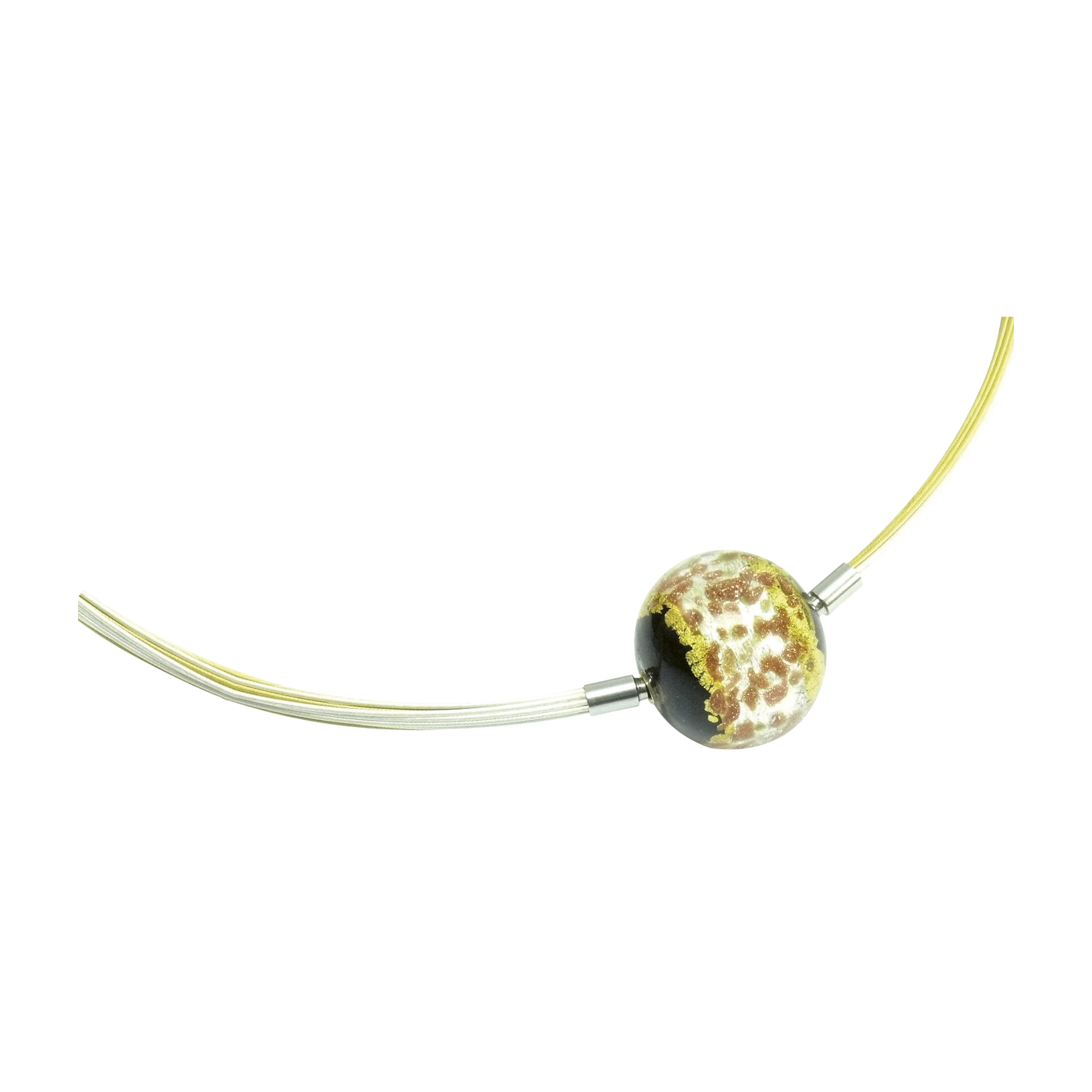 Wechselschließe, ES, Kugel, Muranoglas, sigola, ø 14 mm - 1 Stück Wechselschließe, ES, Kugel, Muranoglas, sigola, ø 14 mm - 1 Stück