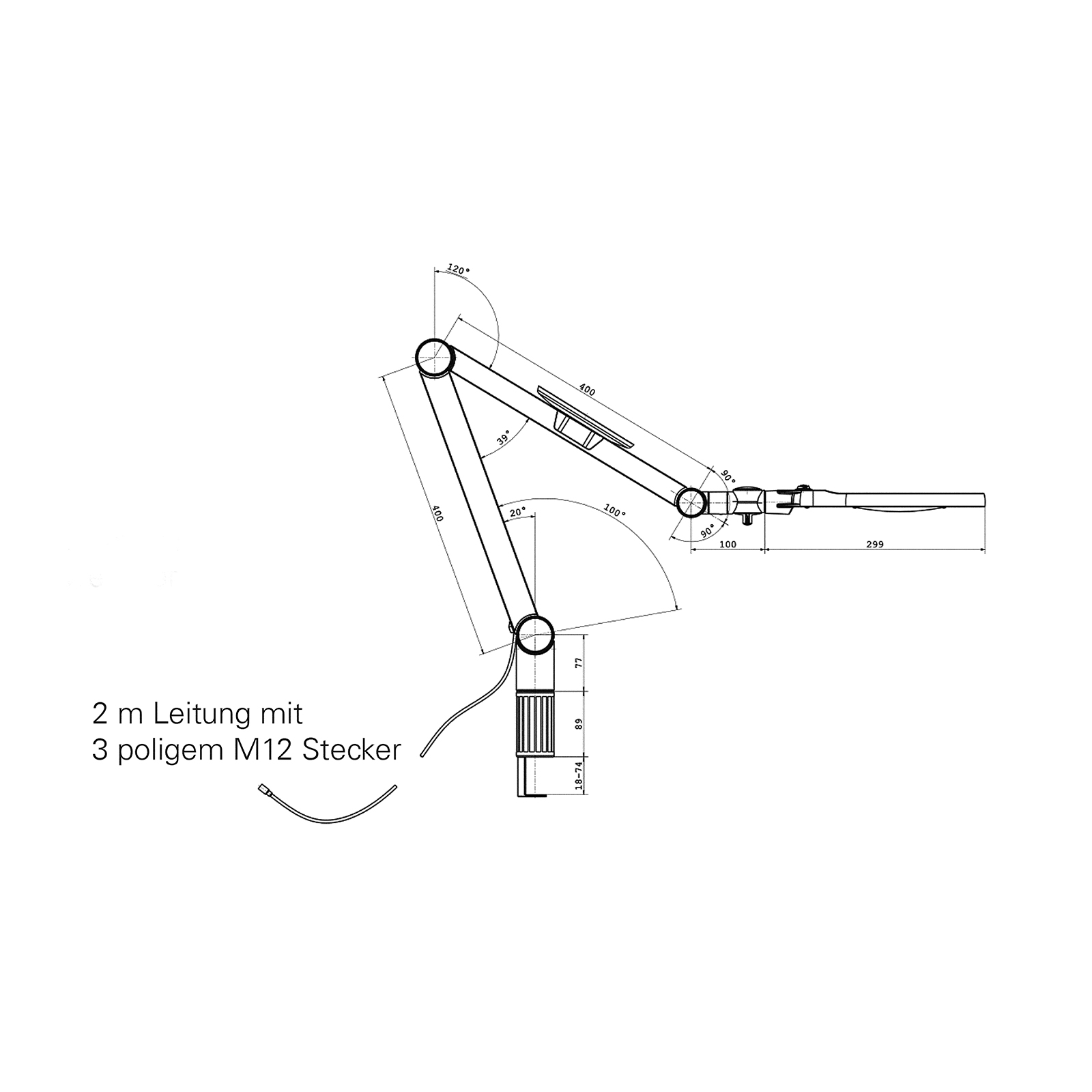 Lensled II Illuminated Magnifier, additional bifocal lens - 1 piece