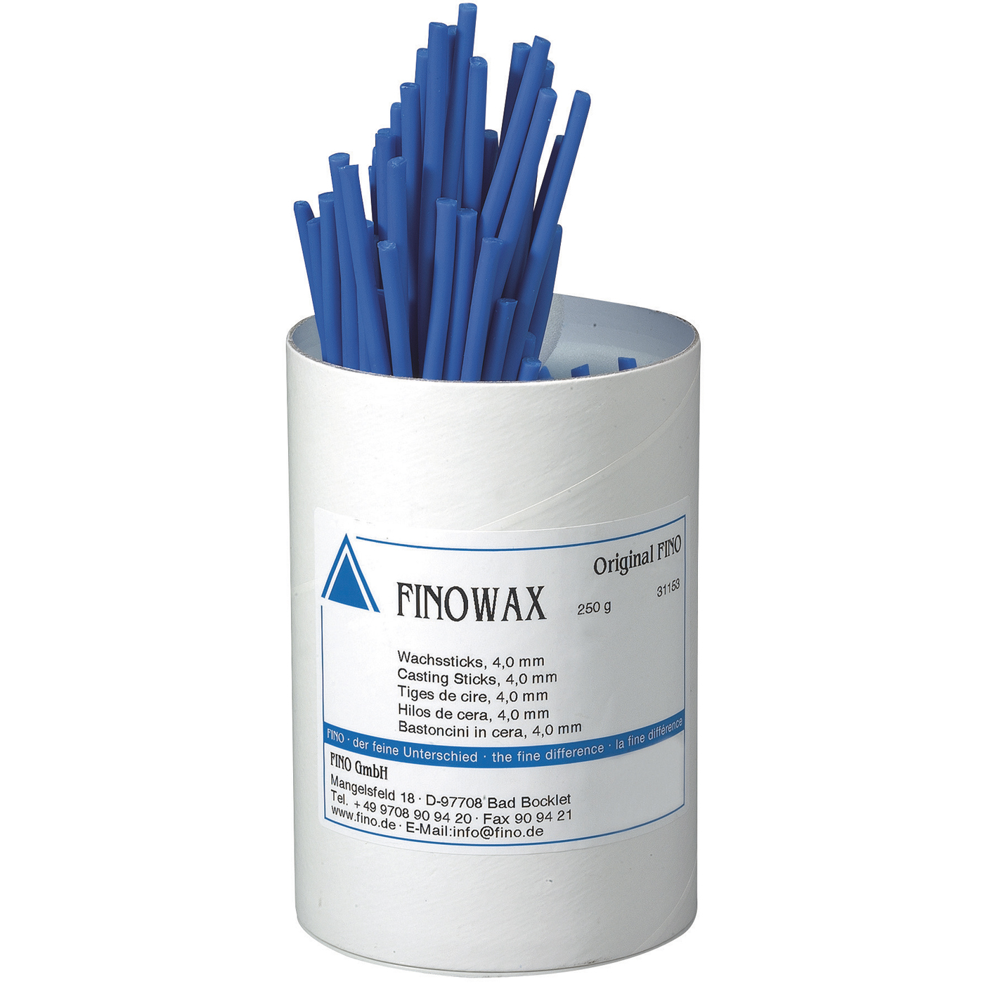 FINOWAX Wax Sticks, ø 4.0 mm, Blue - 250 g