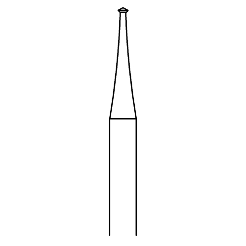 Doppelkegelfräser, Fig. 446, 70°, ø 0,9 mm - 1 Stück