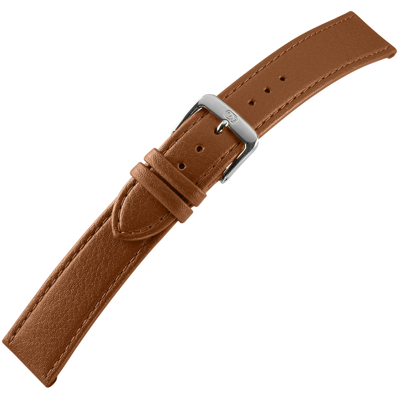 Di-Modell Uhrenarmband Kalb Waterproof, Damen, hellbraun, 12 mm - 1 Stück