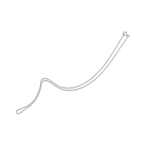 Ankerkette, 585 WG rhod., 1,45 mm, 42 cm - 1 Stück