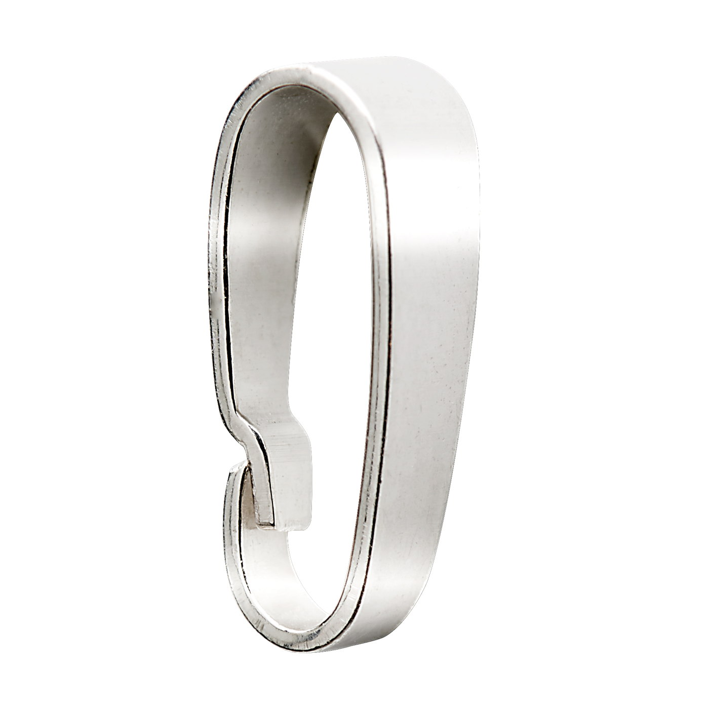 Anhängerschlaufe, 925 Ag, 3 x 9,5 mm, poliert - 1 Stück