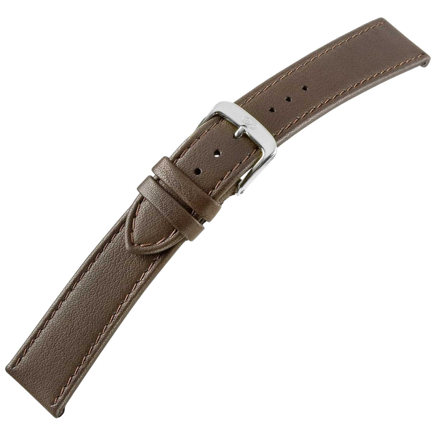 Di-Modell Uhrenarmband Softina, Damen, dunkelbraun, 10 mm - 1 Stück