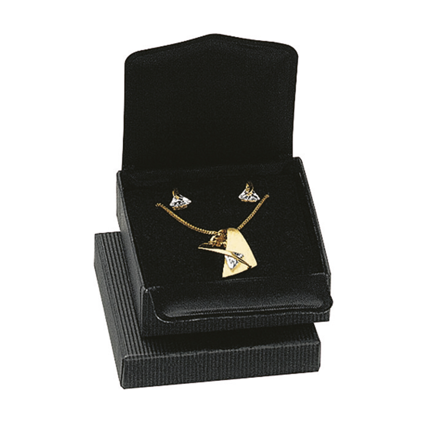 Jewellery Packaging "Tradition", Black, 60 x 60 x 19 mm - 1 piece Jewellery Packaging "Tradition", Black, 60 x 60 x 19 mm - 1 piece