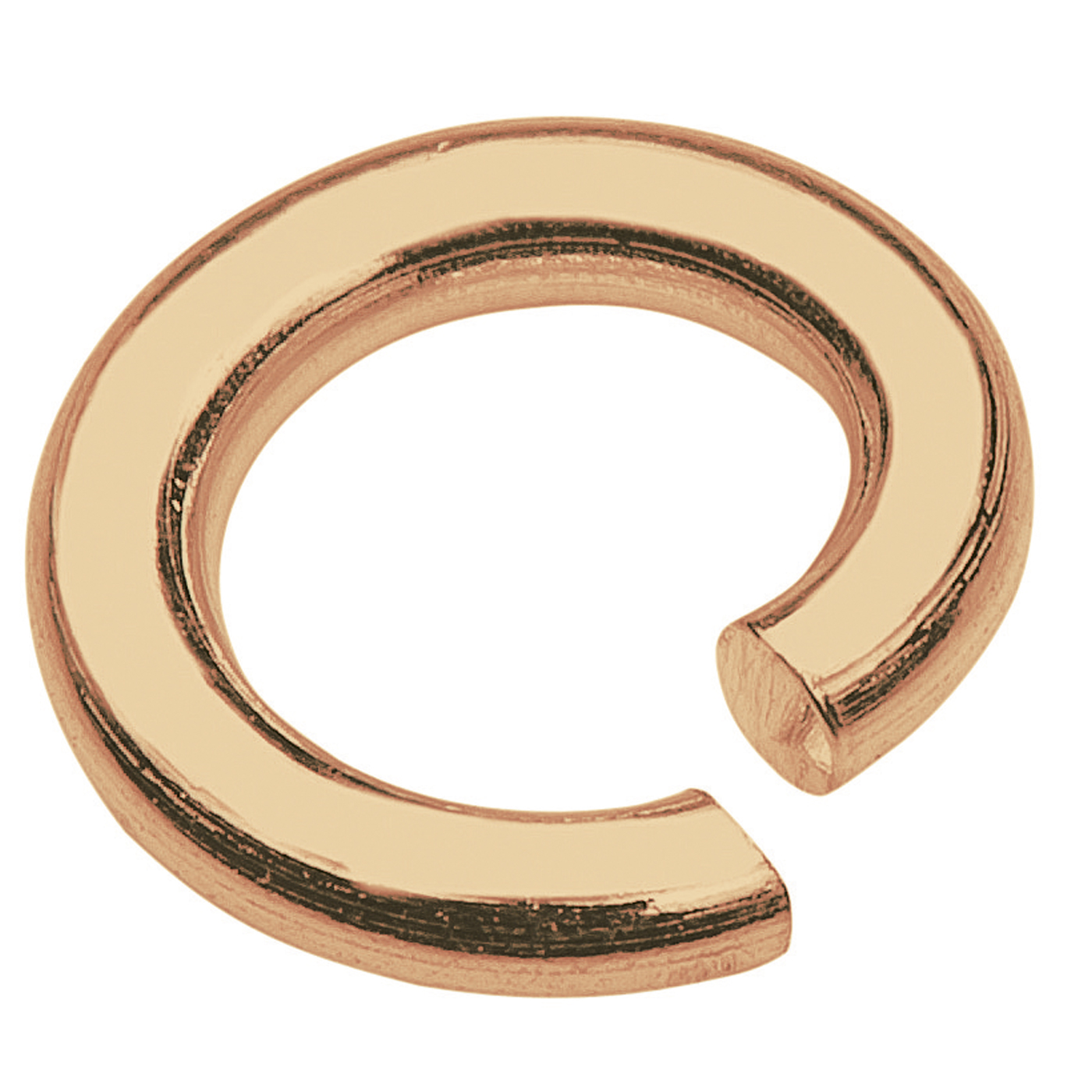 Binderinge, Doublé rosé, rund, ø 5 mm, Draht-ø 0,9 mm - 1 Stück