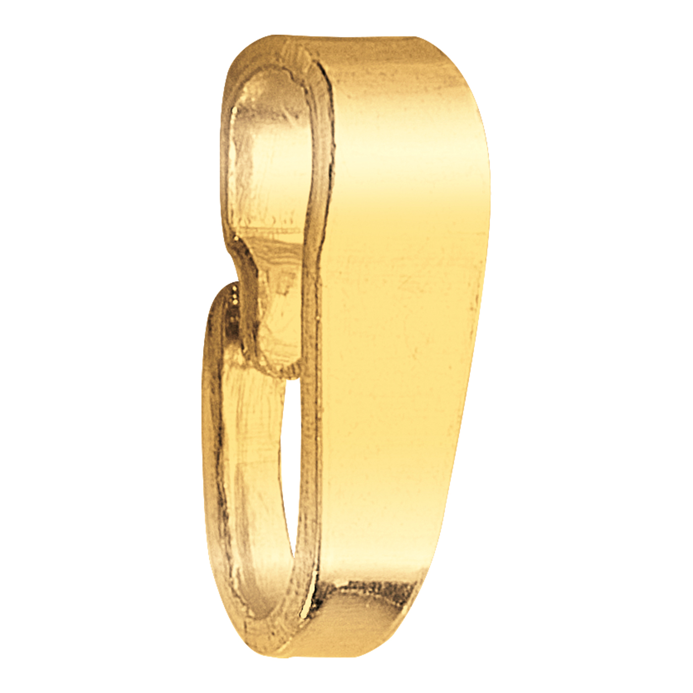 Anhängerschlaufe, 585 G, 2 x 6 mm, poliert - 1 Stück