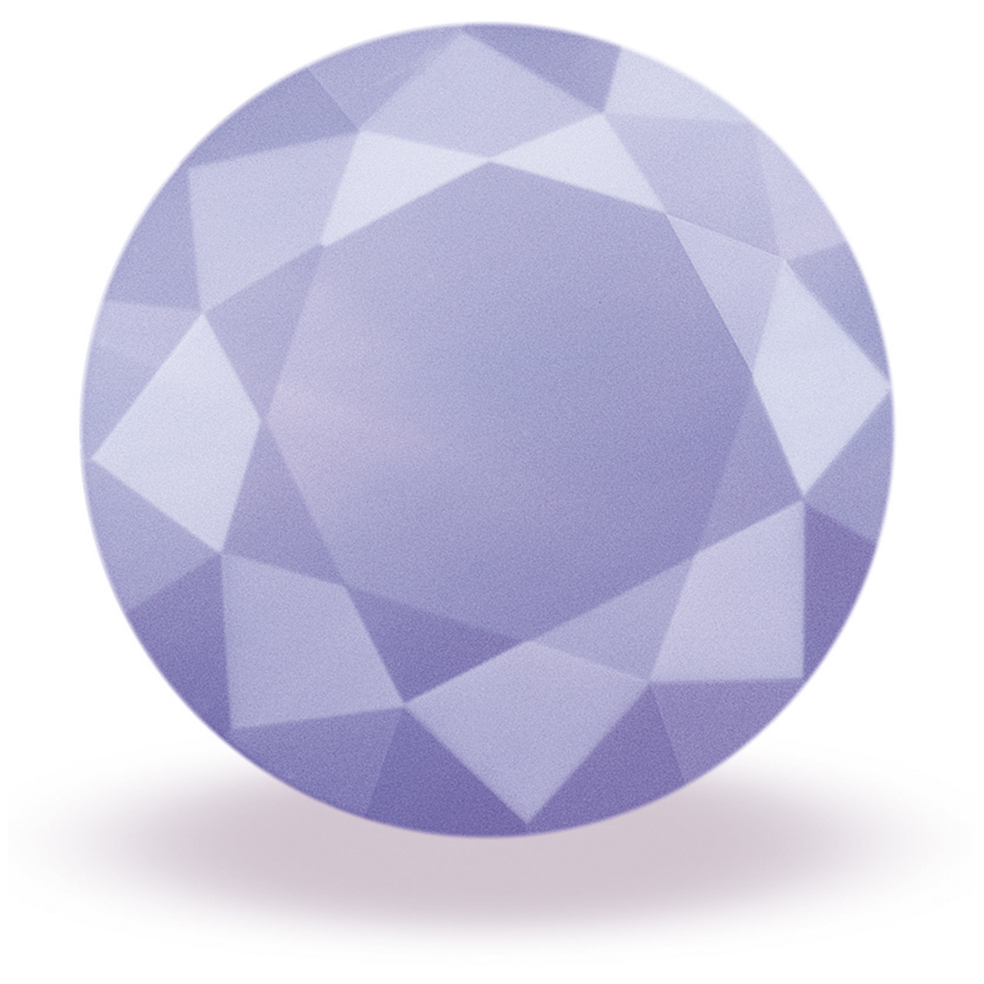 Swarovski Zirkonia, rund, facettiert, opak-veilchenblau, ø 3 mm - 1 Stück