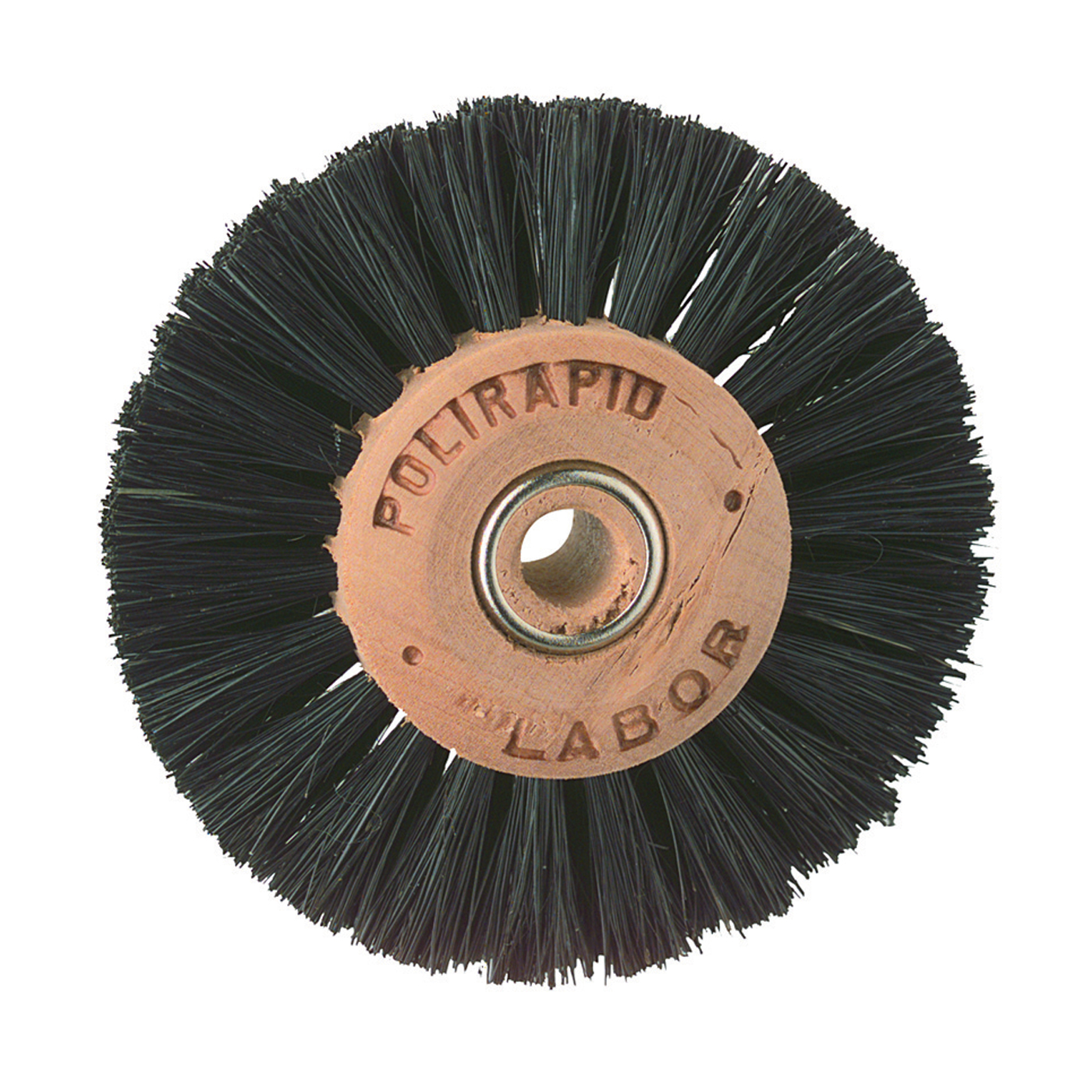 Labor brushes with wooden hub, 2 rows, total ø 55 mm - 12 pieces